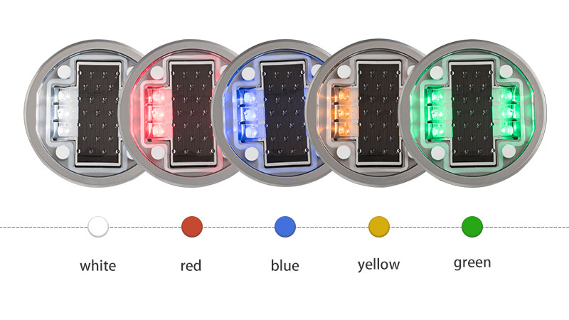 Embedded Aluminum LED Solar Road Stud for Road color