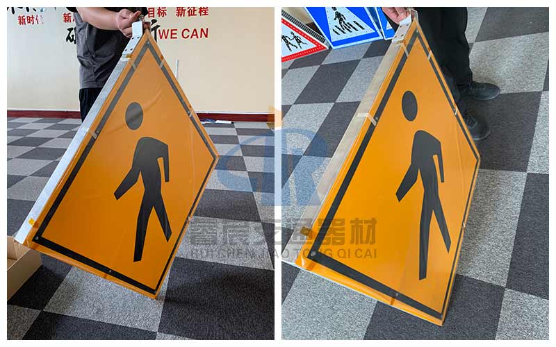 High Brightness Solar Traffic sign Crosswalk Sign