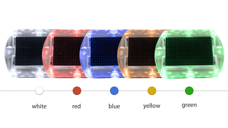 plastic solar road stud color